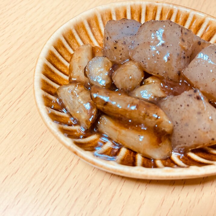 お弁当にも!ごぼうとこんにゃくの甘辛煮